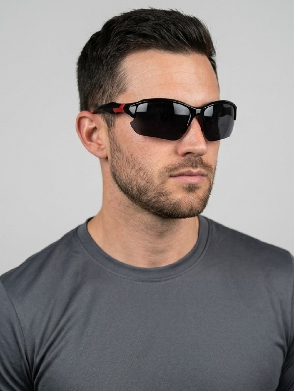 Men's Black/Red Square Shaped Windproof Sunglasses/Goggles- Brand New